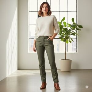 Ralph Lauren Sage Green Ponte Pants Size 8